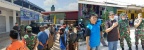 Danpos III dan Babinsa se-Kecamatan Sei Beduk Lakukan Sosialisasi untuk Cegah Covid-19